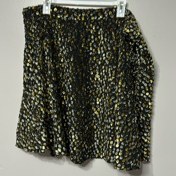 Fabulous ModCloth metallic skater skirt 2X - Picture 1 of 4